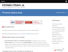 Tablet Screenshot of povinnavybava.sk